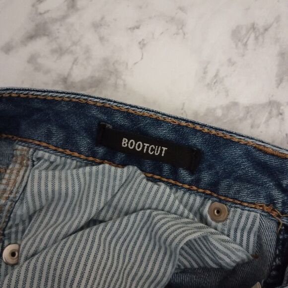 BullHead Black Denim Jeans Bootcut Size 5 Long - Picture 5 of 9